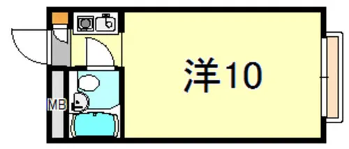 ライフイン芦屋弐番館【2階】の間取り