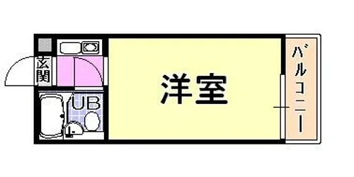 ドルム芦屋川【1階】の間取り