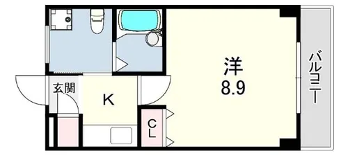 ビューテラス岡本【1階】の間取り