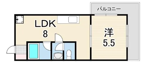 マルタカマンション【3階】の間取り