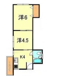 シャトー御影【4階】の間取り