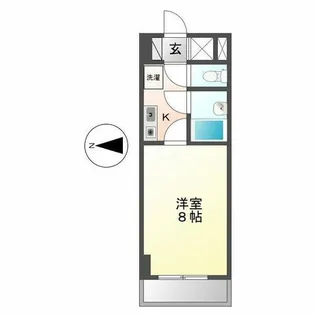 第7フクマルビル【4階】の間取り