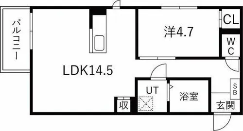 グレイスコート【1階】の間取り