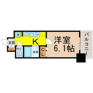 プレサンスSAKAEリバースタイル【11階】の間取り