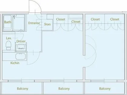 CASA NOAH高峯町【3階】の間取り