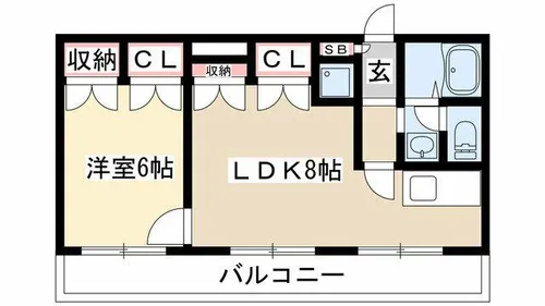 CASA NOAH高峯町【3階】の間取り