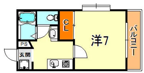 ハイツ・ローズマリー【1階】の間取り