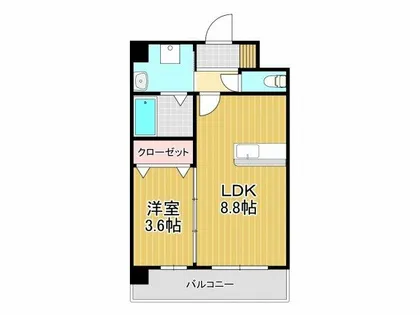 アイランドコート戸畑【6階】の間取り