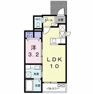 ファミーユ花舎【1階】の間取り