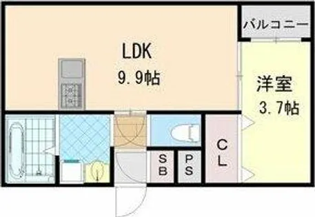 H-maison門真南Ⅰ【1階】の間取り