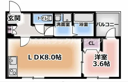 ブランテール深江橋【3階】の間取り