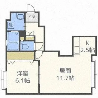Memories【102号室】の間取り