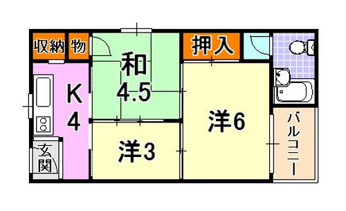 グランディア東神戸【3階】の間取り