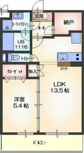 オースィニ21【3階】の間取り
