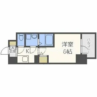 エスリード天六ラグジェ【4階】の間取り