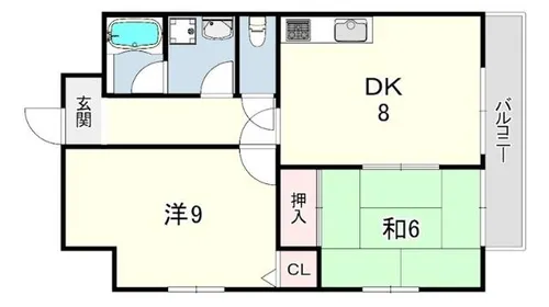 カーサ御影山手【3階】の間取り