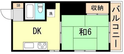 マルタカマンション【4階】の間取り