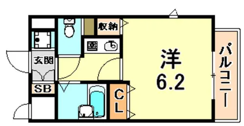 アルシュ住吉【4階】の間取り
