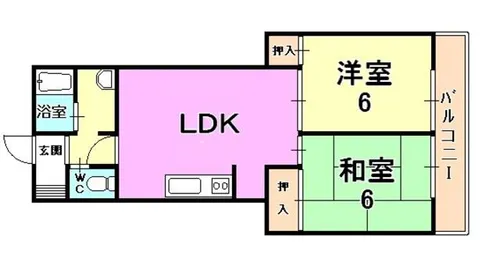 エスポワール魚崎【3階】の間取り