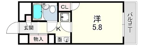 藤和シティコープ本山【4階】の間取り