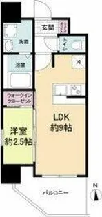 アドバンス難波ラシュレ【7階】の間取り