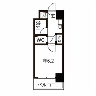 パラシオ塚本II【5階】の間取り