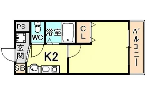 グランデ・アステール芦屋【3階】の間取り