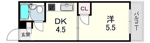 プレタメゾン岡本【1階】の間取り