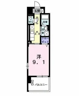 グランデ尼崎【805号室】の間取り
