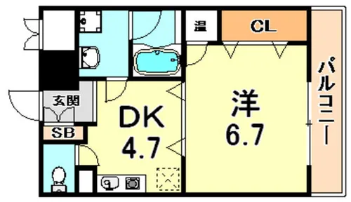 モアライフ魚崎【7階】の間取り