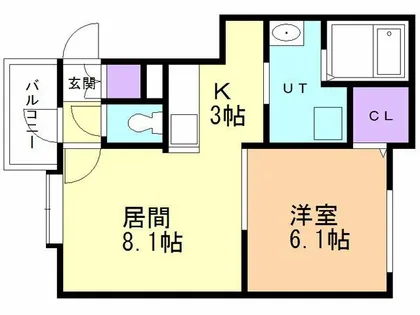 コンコルディア【303号室】の間取り