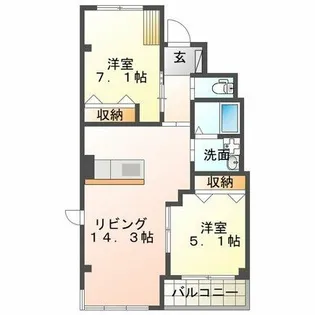 樹ノ里【2階】の間取り