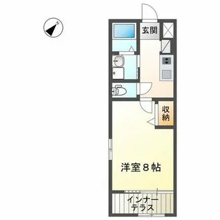ラピュタ中川【1階】の間取り