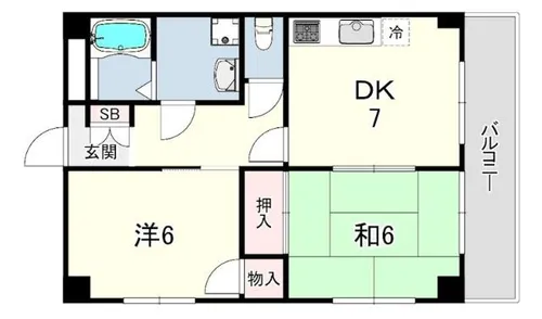 本山レジデンス【2階】の間取り