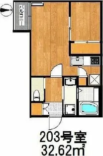 ファーライトⅡ【2階】の間取り