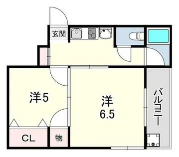井上ハイツ【2階】の間取り