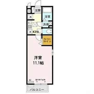 セジュール西岡本【1階】の間取り