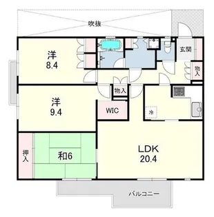 パーク・コート御影【3階】の間取り