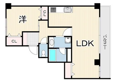 メイピース芦屋【5階】の間取り