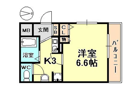 ファビュロウス【2階】の間取り