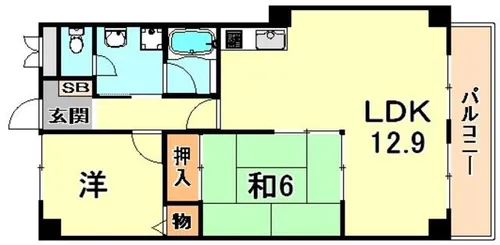 エレガンテ本山【3階】の間取り