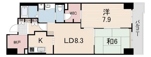 RICイーストコート11番街【18階】の間取り