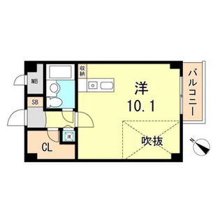 ホープ芦屋【1階】の間取り