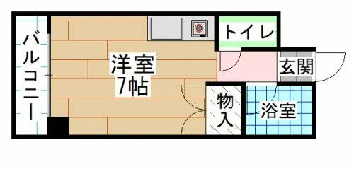 オーク黒住A棟【2階】の間取り