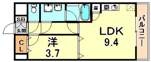 モアライフ魚崎【5階】の間取り