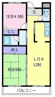 大阪府堺市東区日置荘原寺町【マンション】の間取り