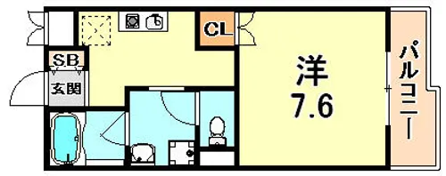 シャンブル仁左衛門【1階】の間取り