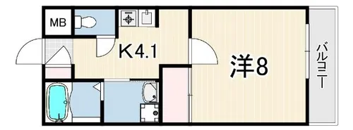 レジデンス北青木【2階】の間取り