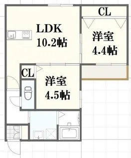 千里山東4丁目PJ【3階】の間取り