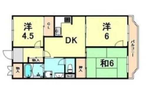 ビアンコ・ディ・モーラ【3階】の間取り